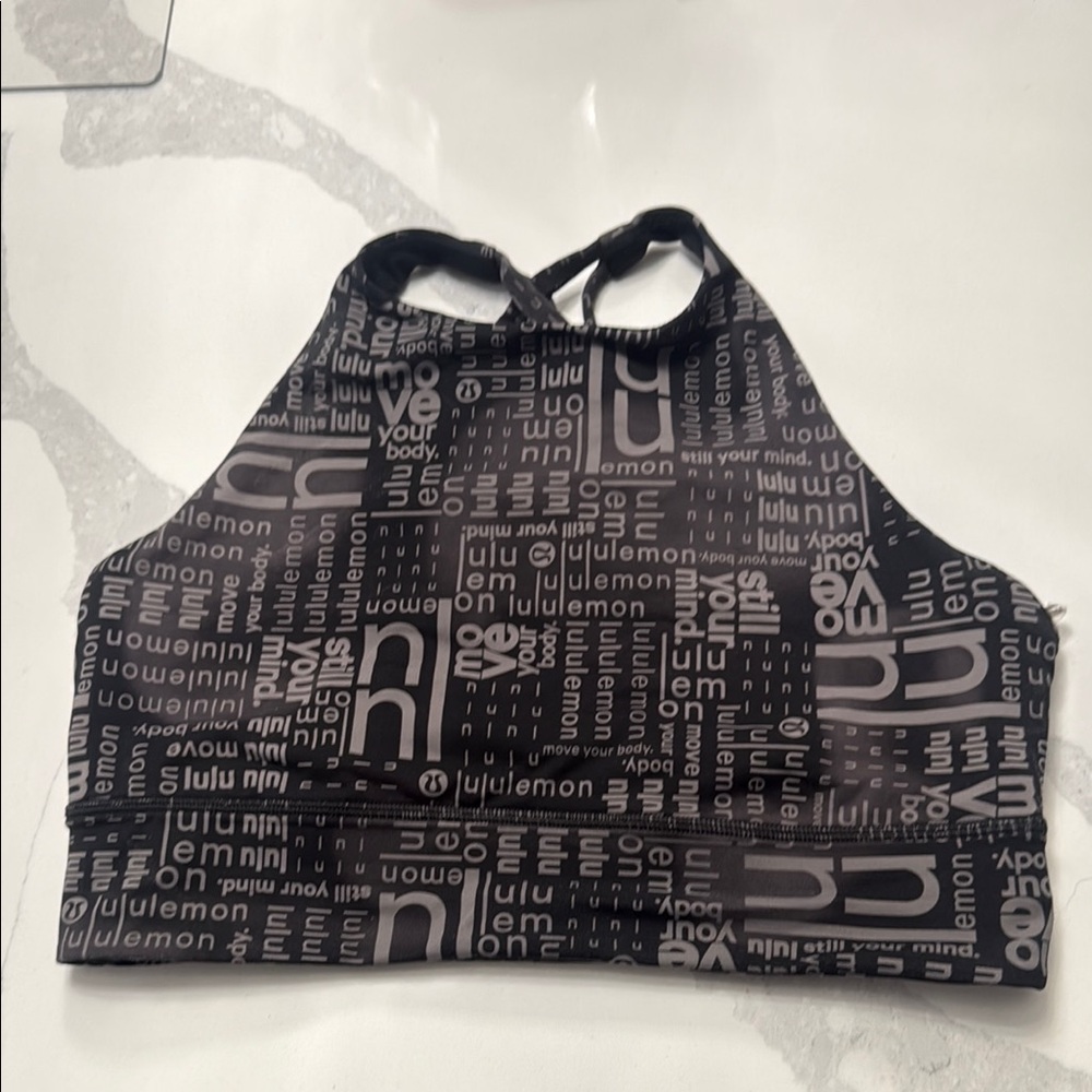 **SOLD ON MERCARI**Lululemon Energy Logo Sports Bra Size 10 - Picture 2 of 5